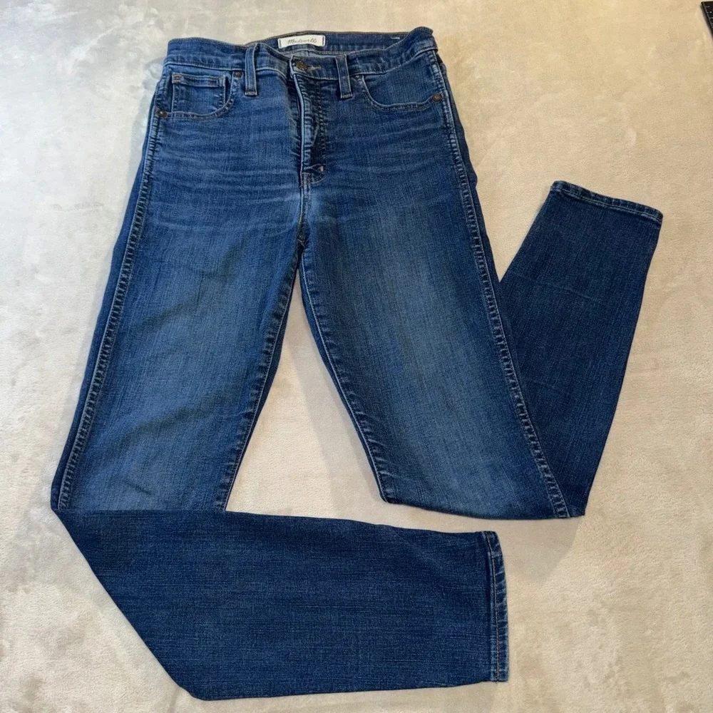 Madewell 10 High-Rise Skinny Jeans Blue Denim 27 Inseam 28.5